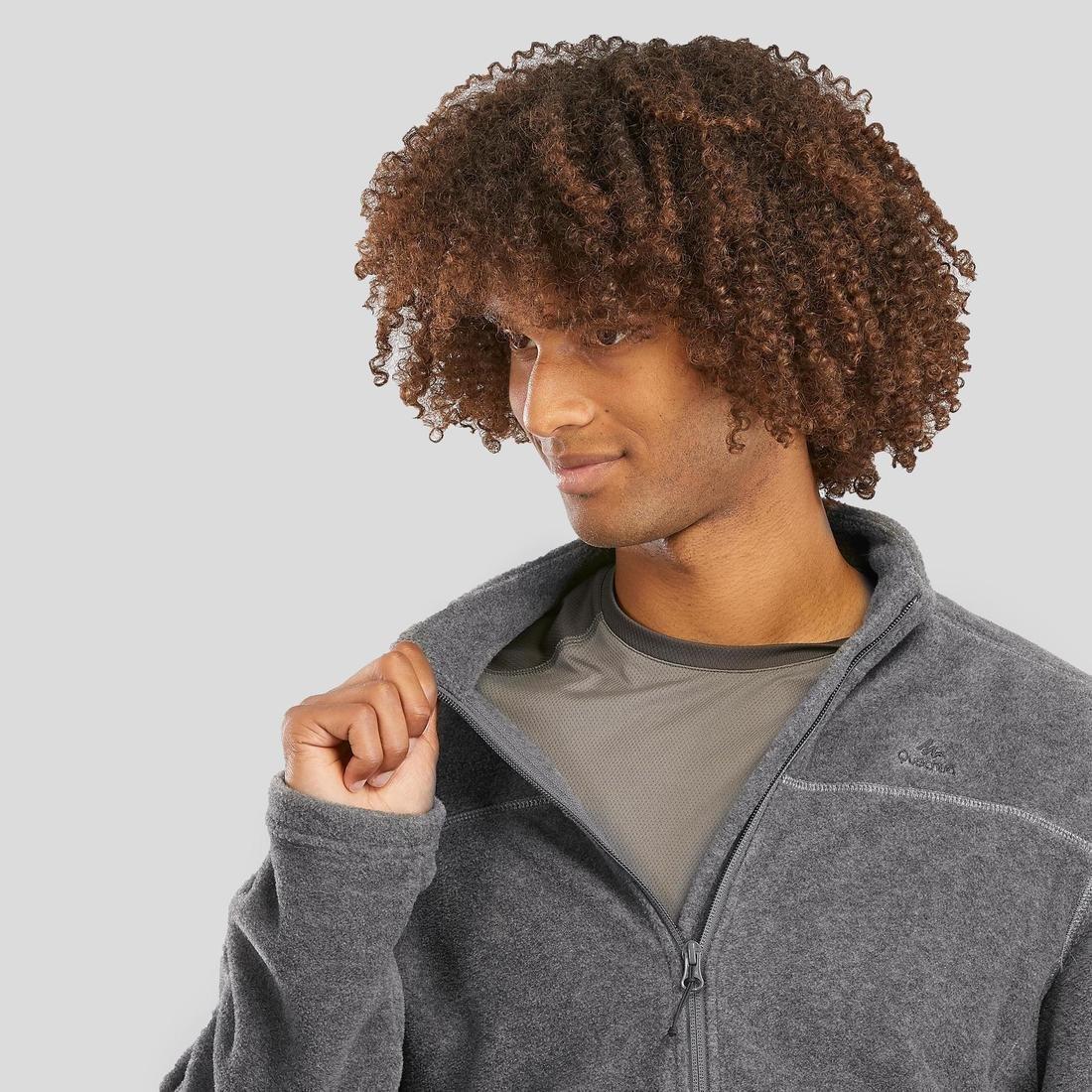 Mens Hiking Fleece Jacket - Mh120, Grey, , large image number 6