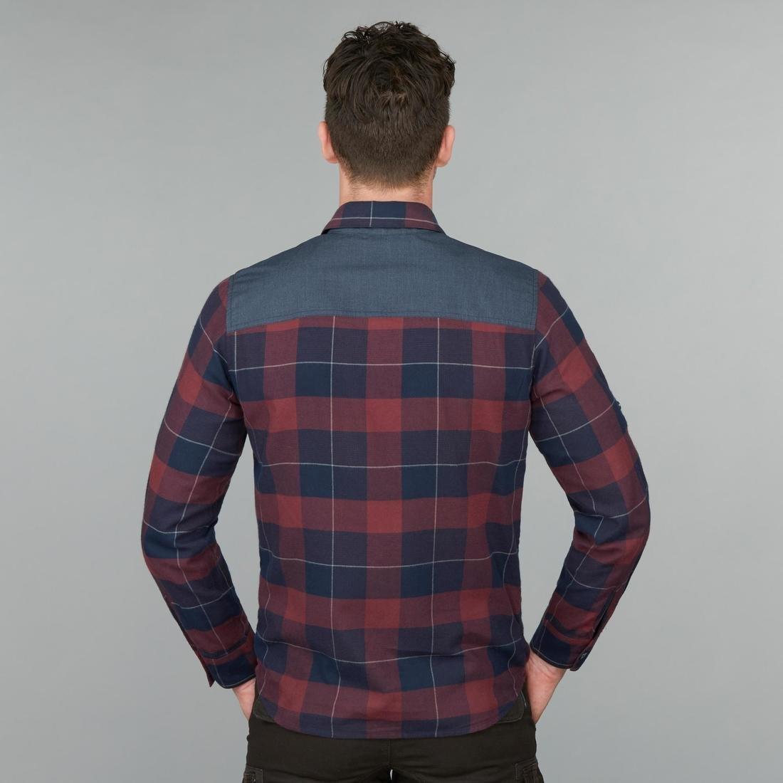 Men Warm Travel Shirt, Blue, , large image number 4
