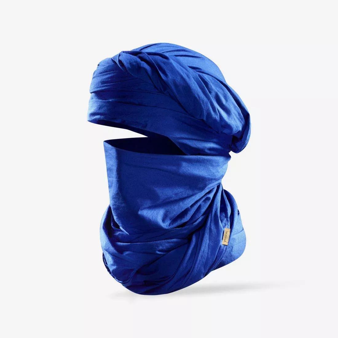 Desert 500 Trekking Desert Scarf, Blue, No Color, large image number 0