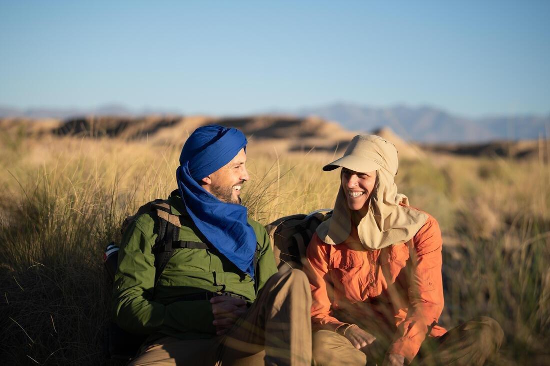 Desert 500 Trekking Desert Scarf, Blue, No Color, large image number 9