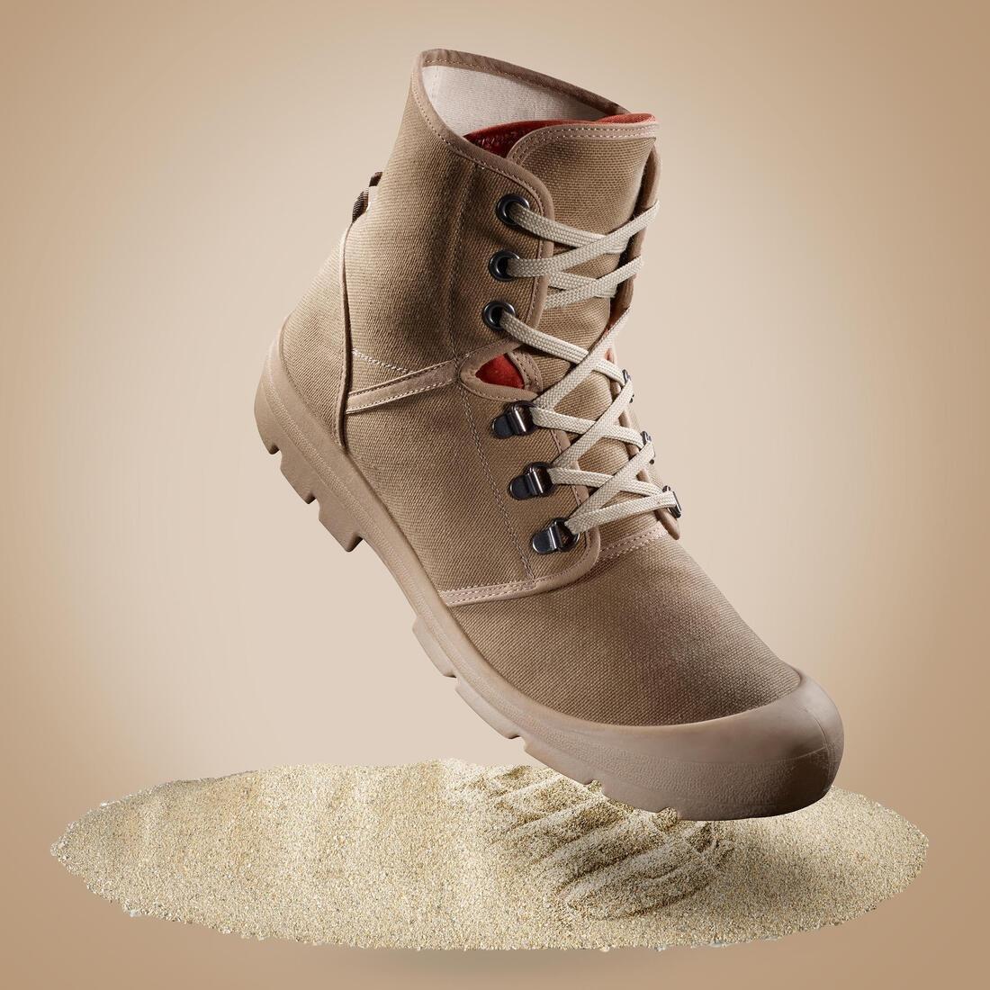Unisex Desert Trekking Beige-Proof Boots Desert 500, Brown, No Color, large image number 1