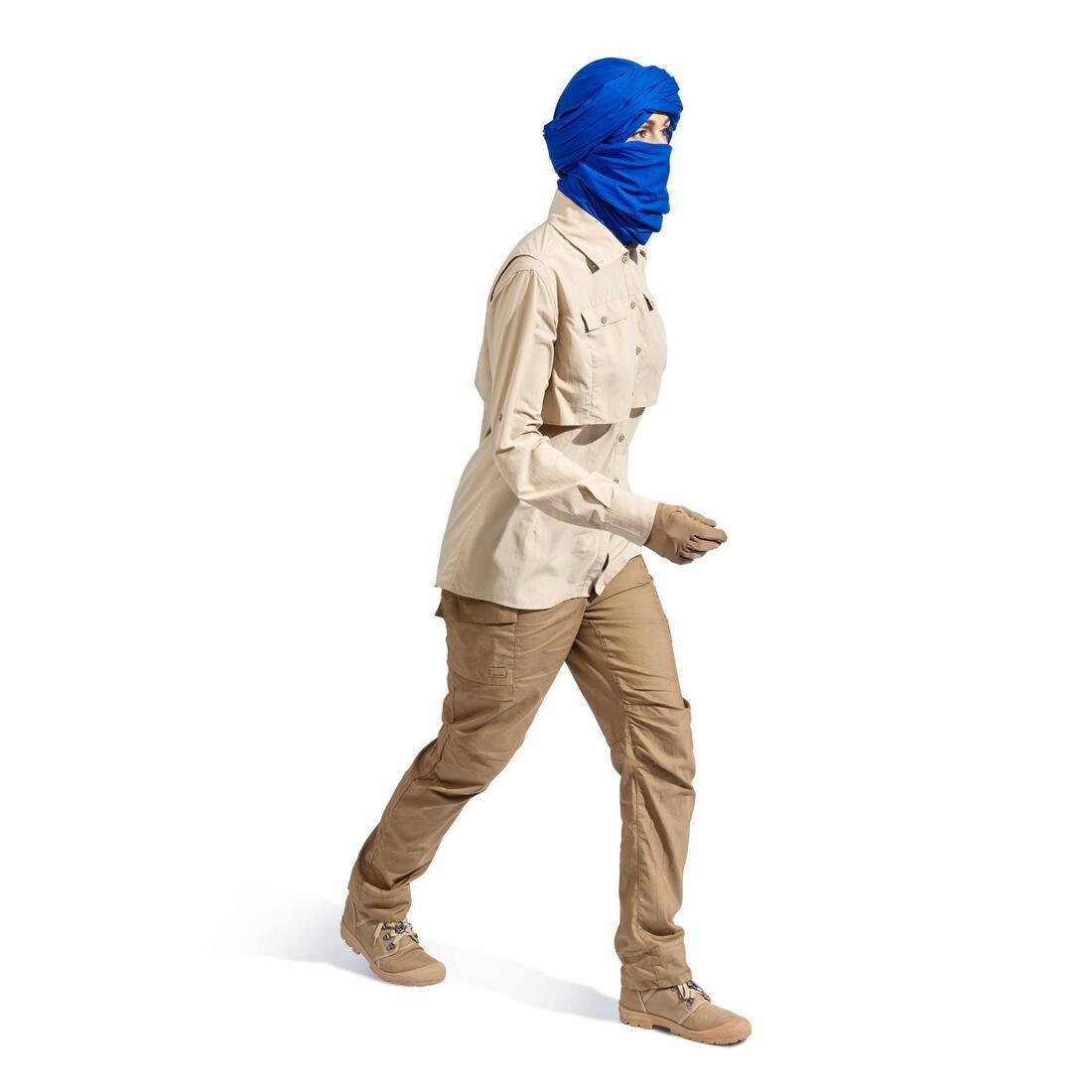 Unisex Desert Trekking Beige-Proof Boots Desert 500, Brown, No Color, large image number 9