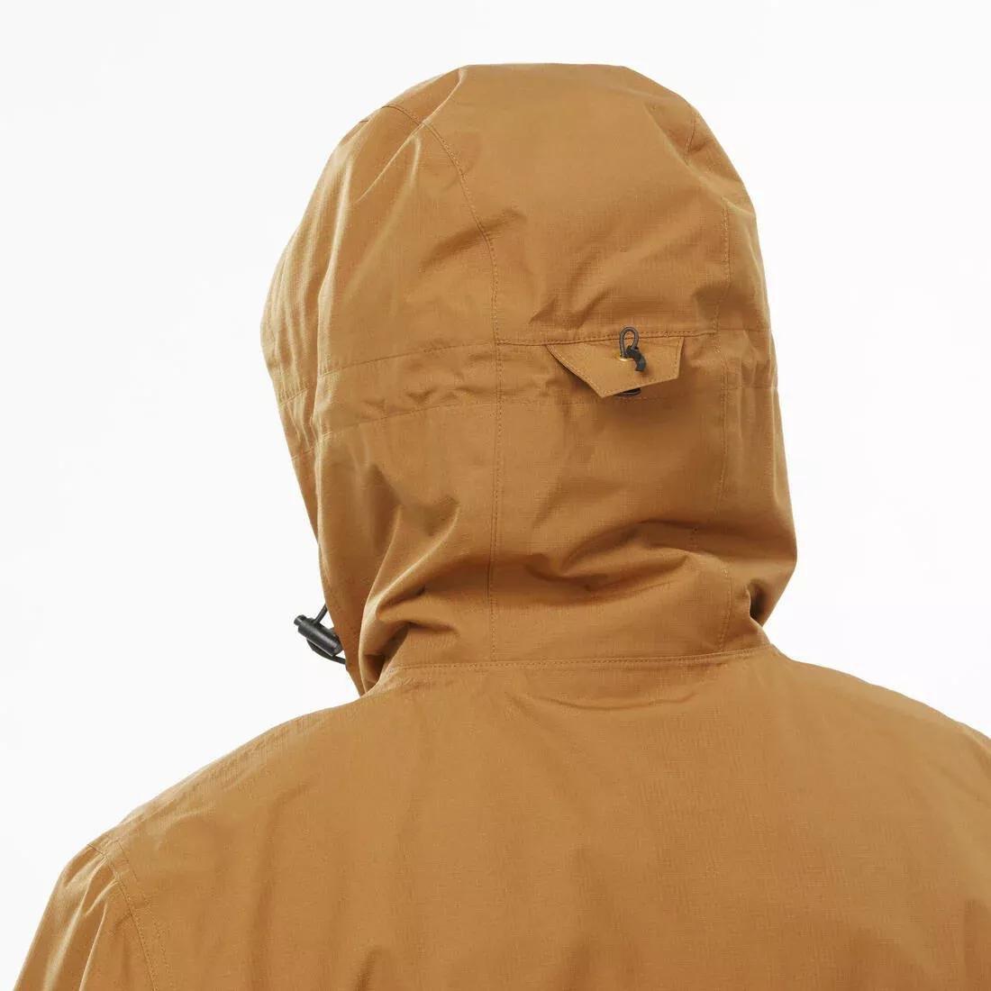 Men 3in1 waterproof hiking jacket -10C - MH500 Mountain, Brown, No Color, large image number 7