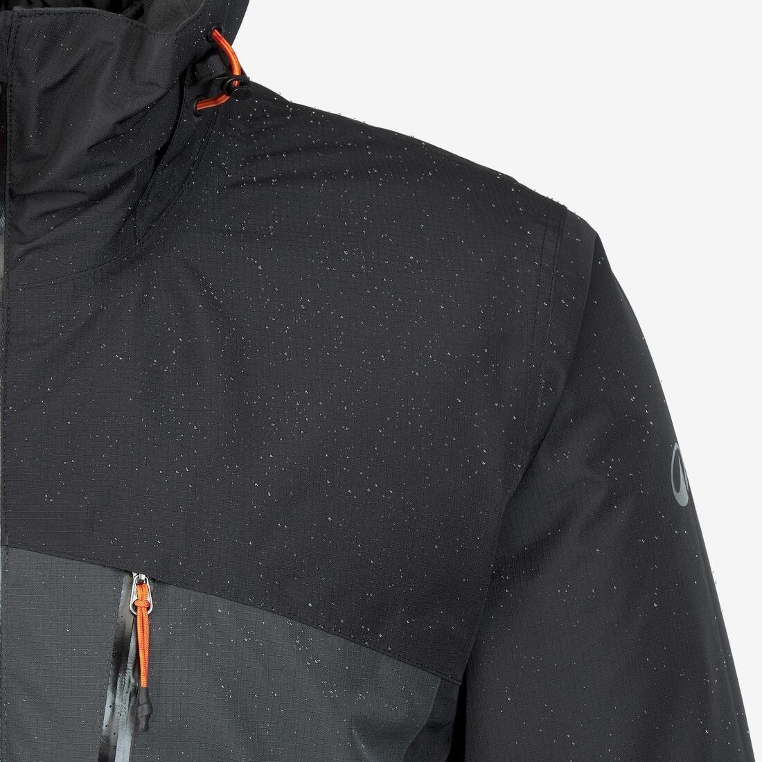 Men 3in1 waterproof hiking jacket -10C - MH500 Mountain, Brown, No Color, large image number 9