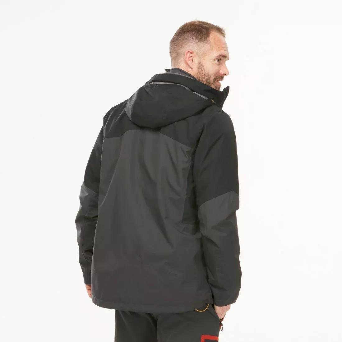 Men 3in1 waterproof hiking jacket -10C - MH500 Mountain, Brown, No Color, large image number 10