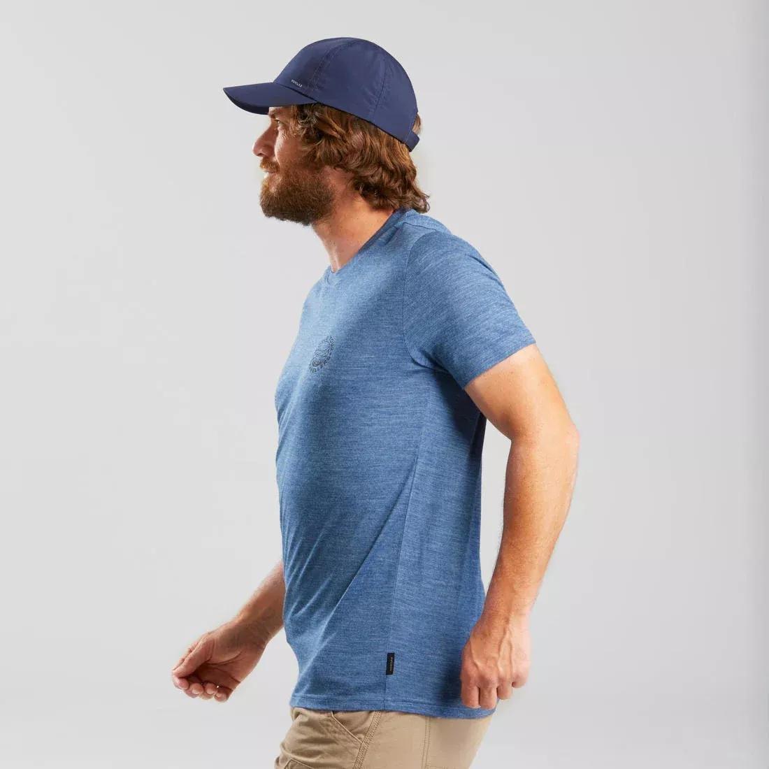 Mens Short-Sleeved Merino T-Shirt, Grey, , large image number 9