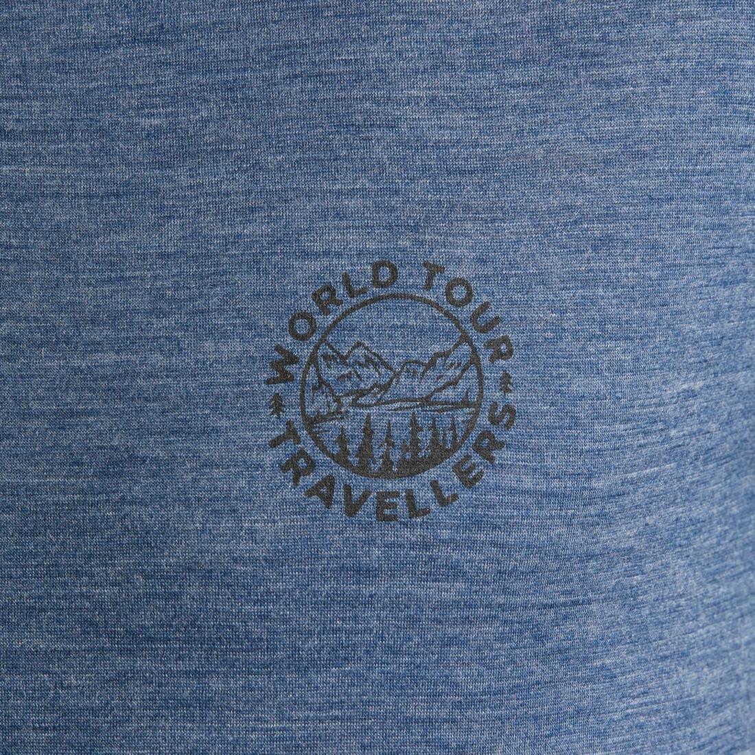 Mens Short-Sleeved Merino T-Shirt, Grey, , large image number 10