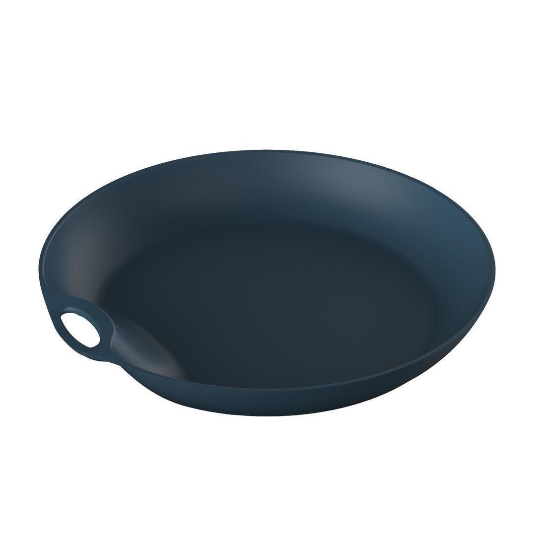 Plastic Camping Plate, Blue, No Color, large image number 1