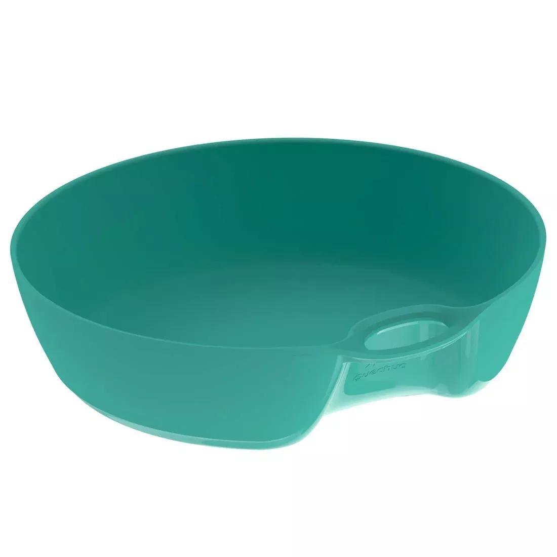 Plastic Hiking Campsite Soup Plate, Green, No Color, large image number 0