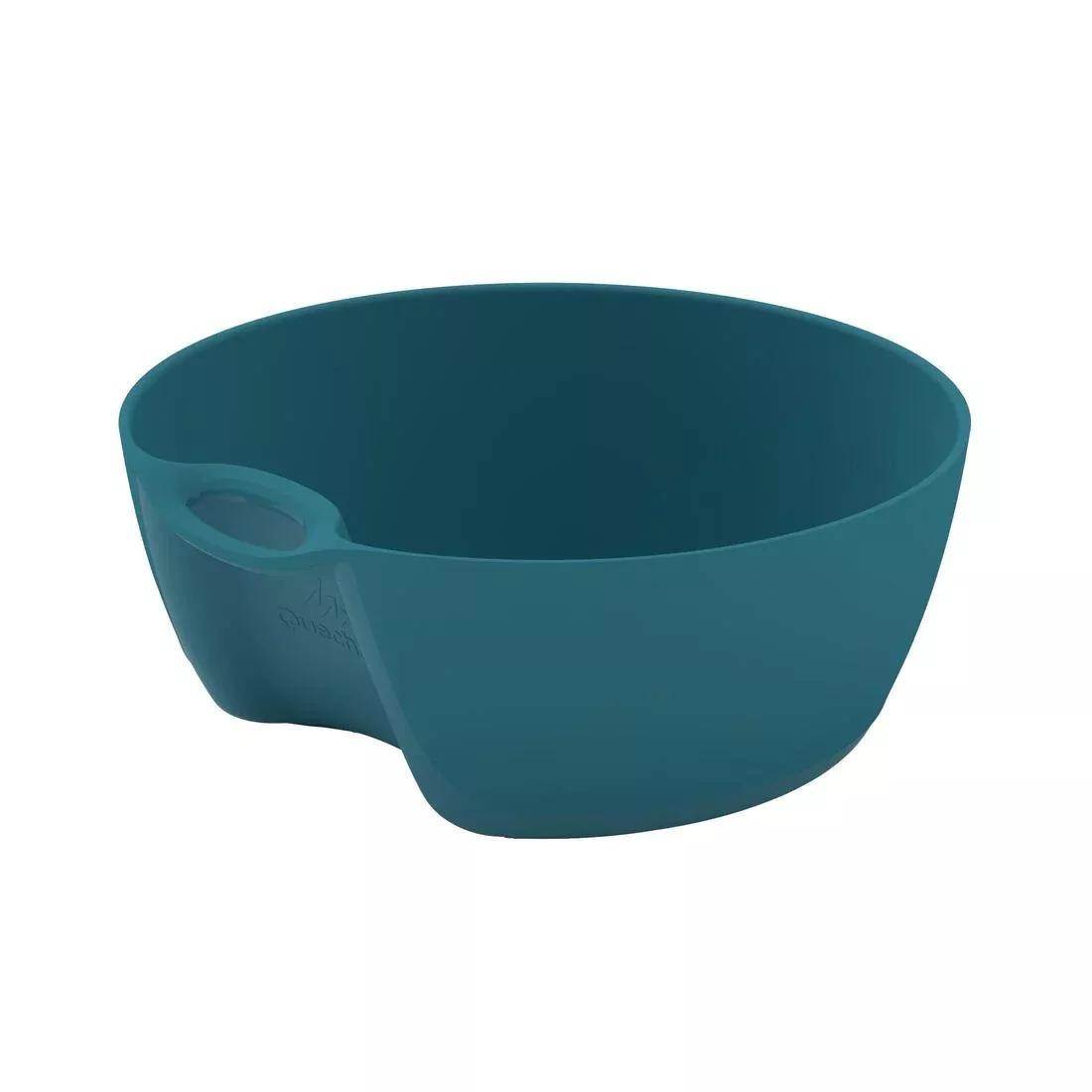 Plastic Hiking Campsite Soup Plate, Blue, No Color, large image number 0