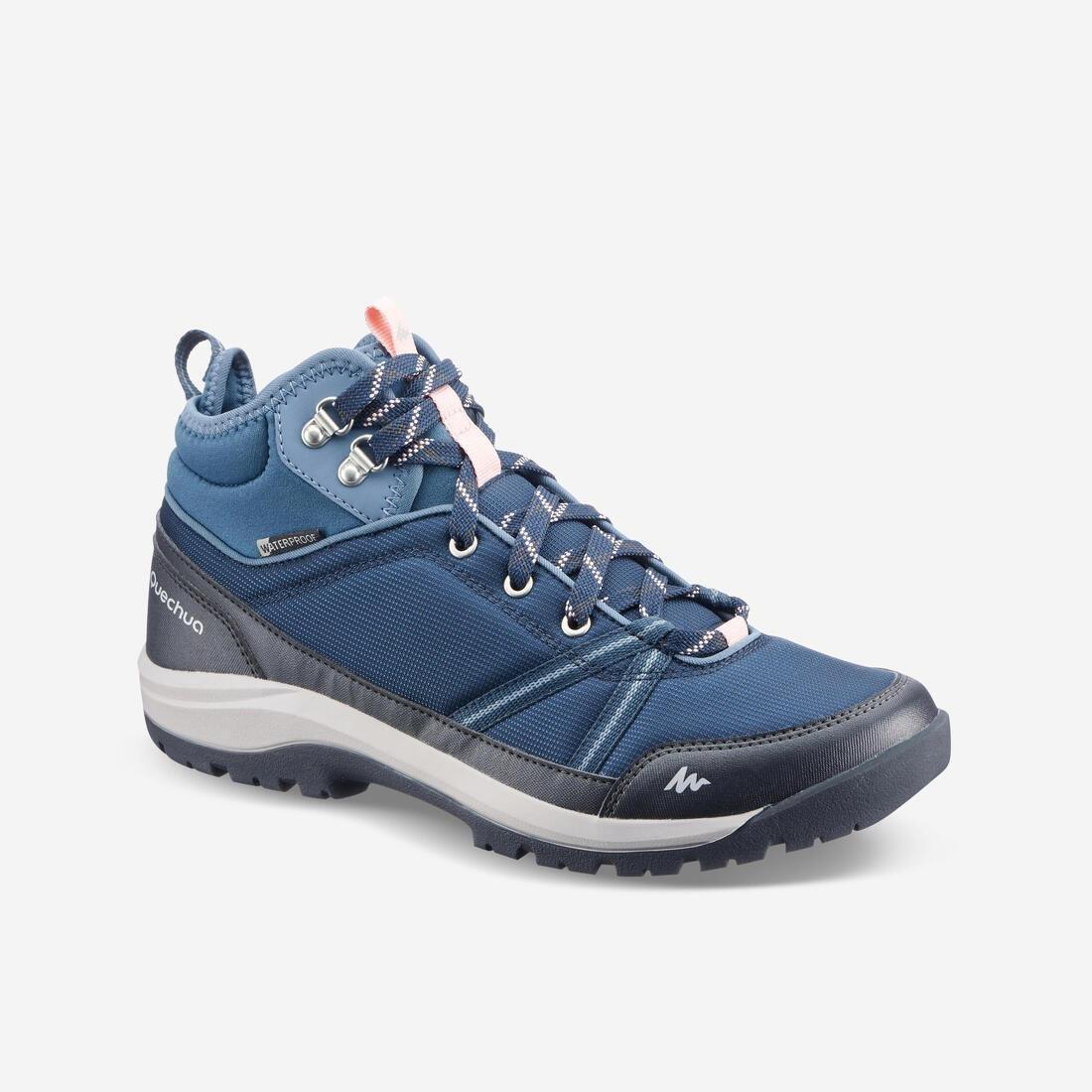 Women Mid Wp Waterproof Off-Road Hiking Shoes - Nh150, Blue, , large image number 0