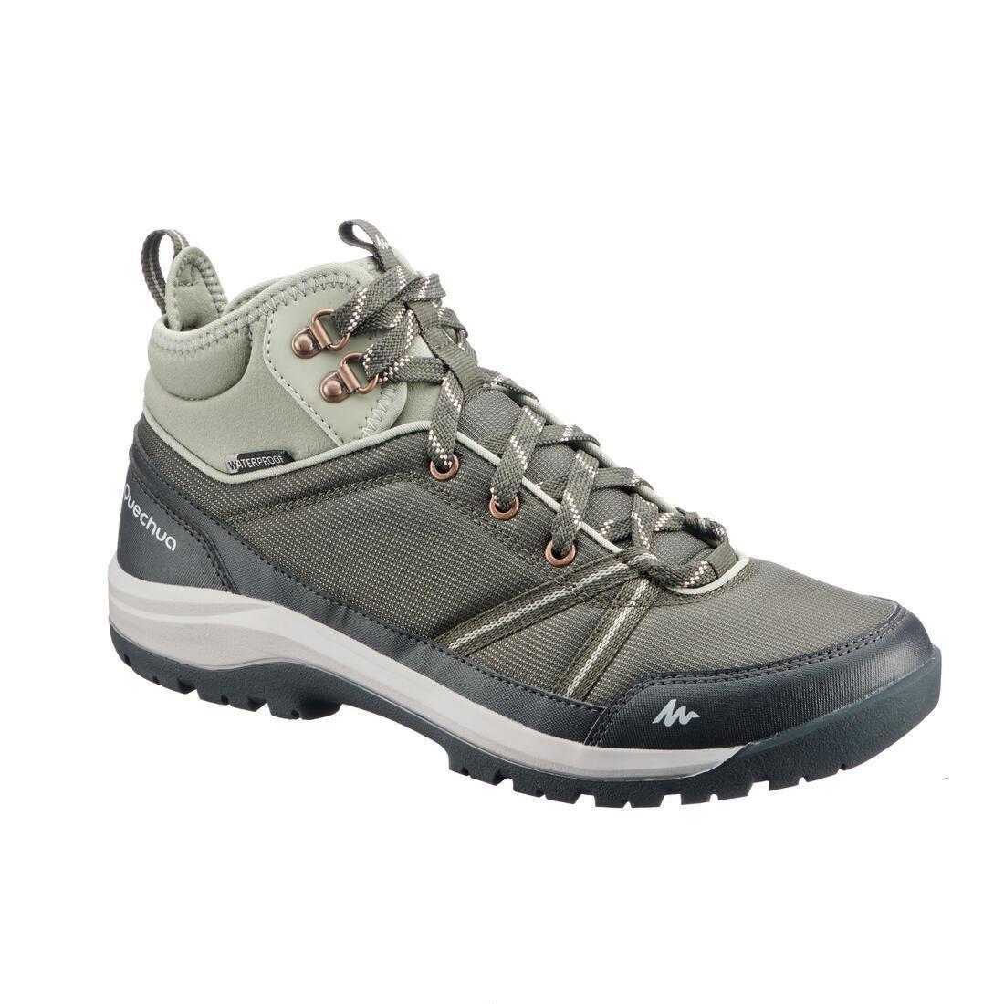 Womens Nh150 Mid Wp Waterproof Off-Road Hiking Shoes, Grey, , large image number 0