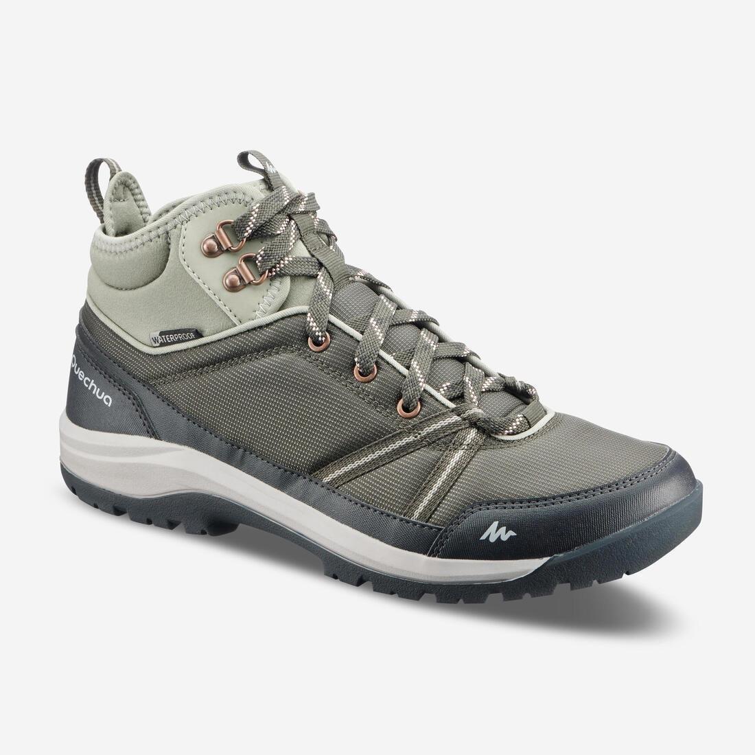 Womens Nh150 Mid Wp Waterproof Off-Road Hiking Shoes, Grey, , large image number 1