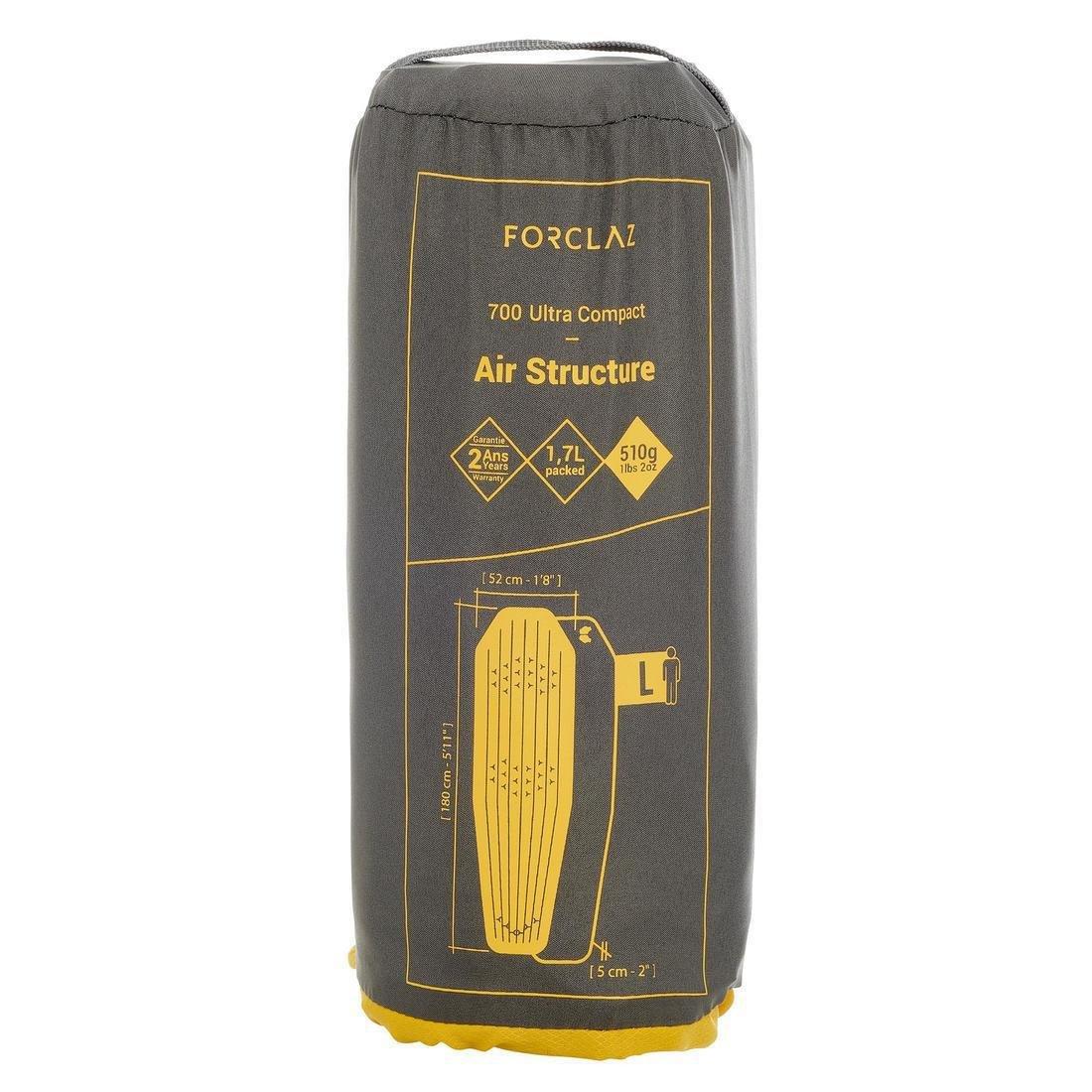 Trekking Inflatable Mattress Trek 700 Air, Yellow, No Color, large image number 7