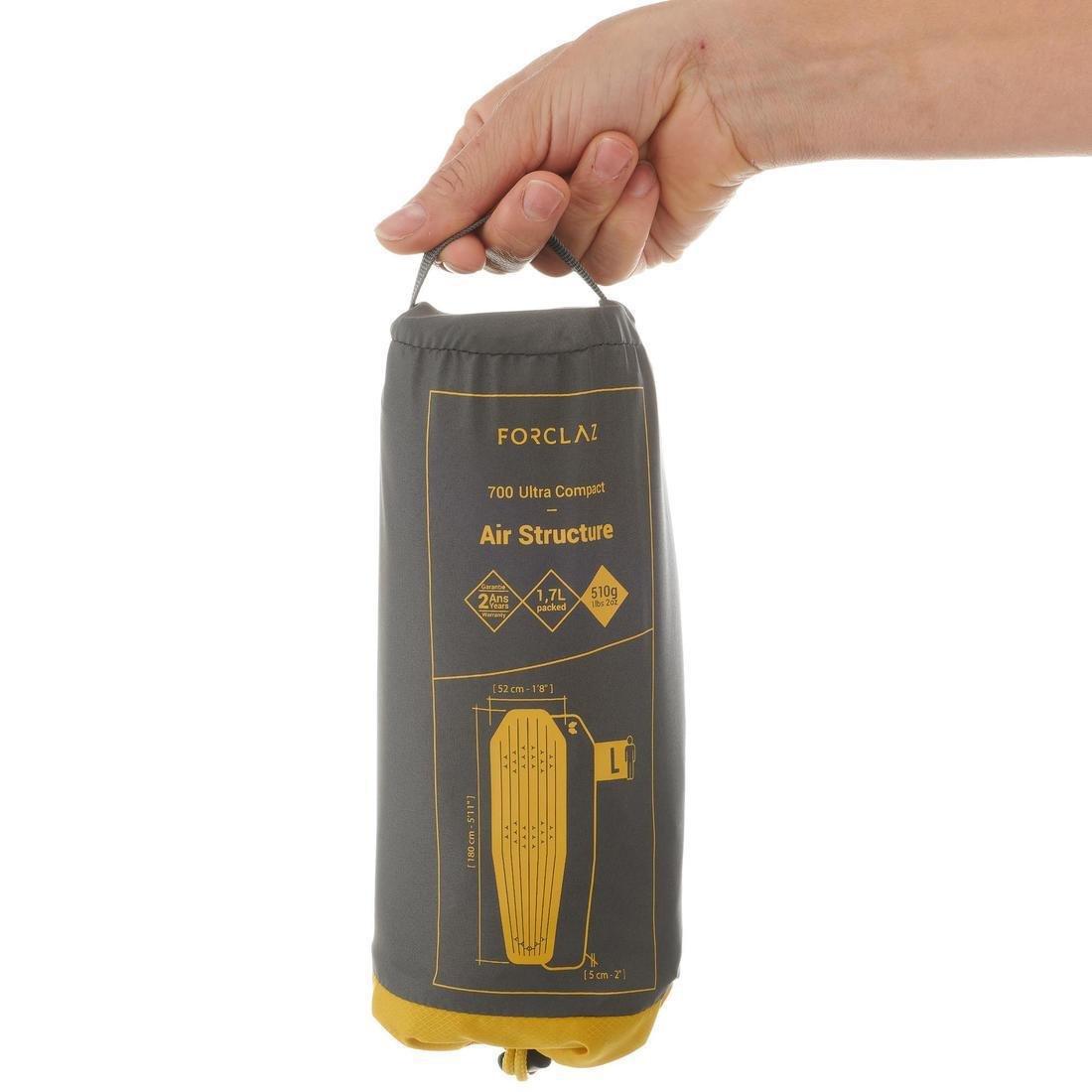 Trekking Inflatable Mattress Trek 700 Air, Yellow, No Color, large image number 8