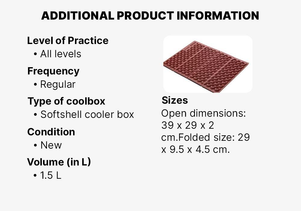 Foam Camping Seat, Grey, No Color, medium