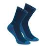 QUECHUA - High Walking Socks 2 Pairs, Blue