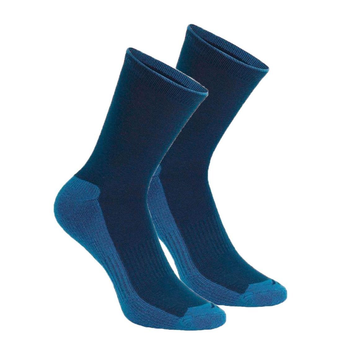 High Walking Socks 2 Pairs, Blue, No Color, large image number 1