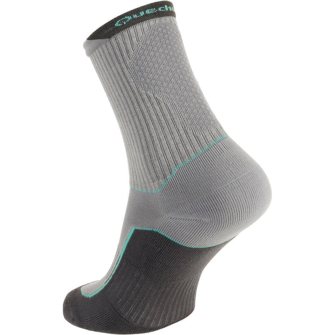 Arpenaz 100 2 Pairs Of Length Adult Hiking Socks, Black, , large image number 2