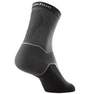 QUECHUA - Arpenaz 100 2 Pairs Of Length Adult Hiking Socks, Black