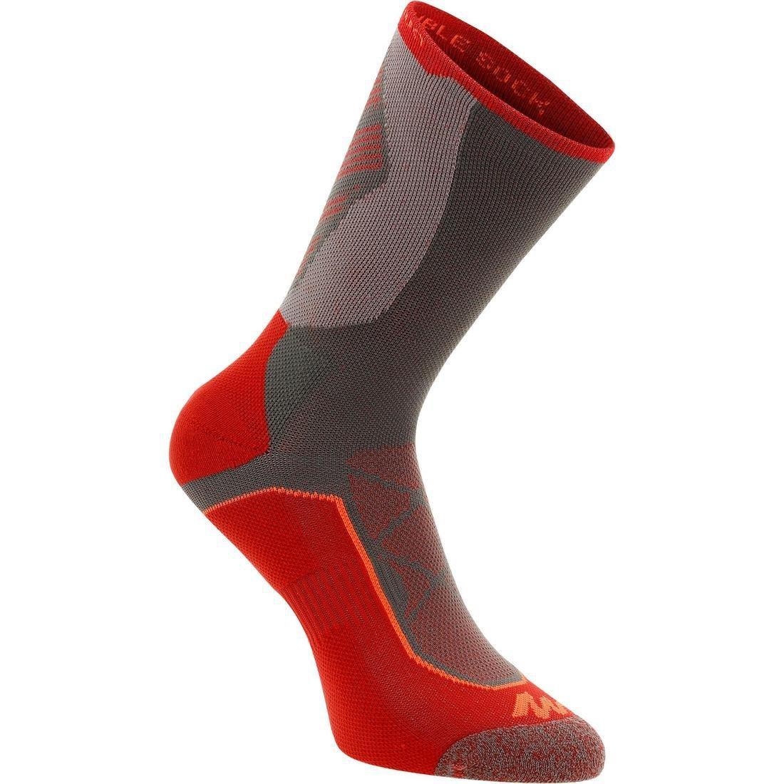 High-Top Walking Socks - 2 Pack, Grey, No Color, large image number 13