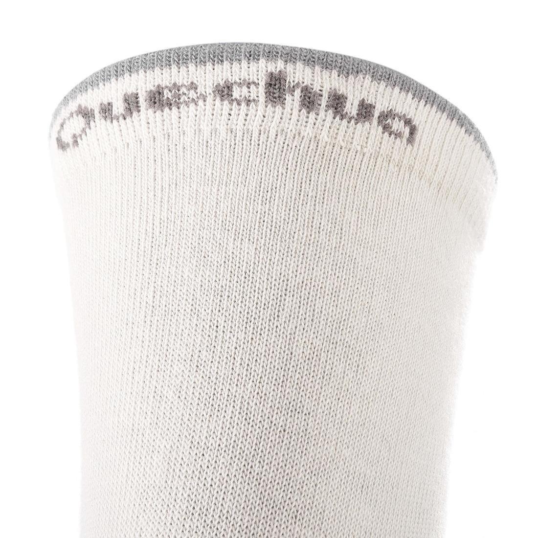 Kids High-Top Walking Socks, 2 Pack, Grey, , large image number 6