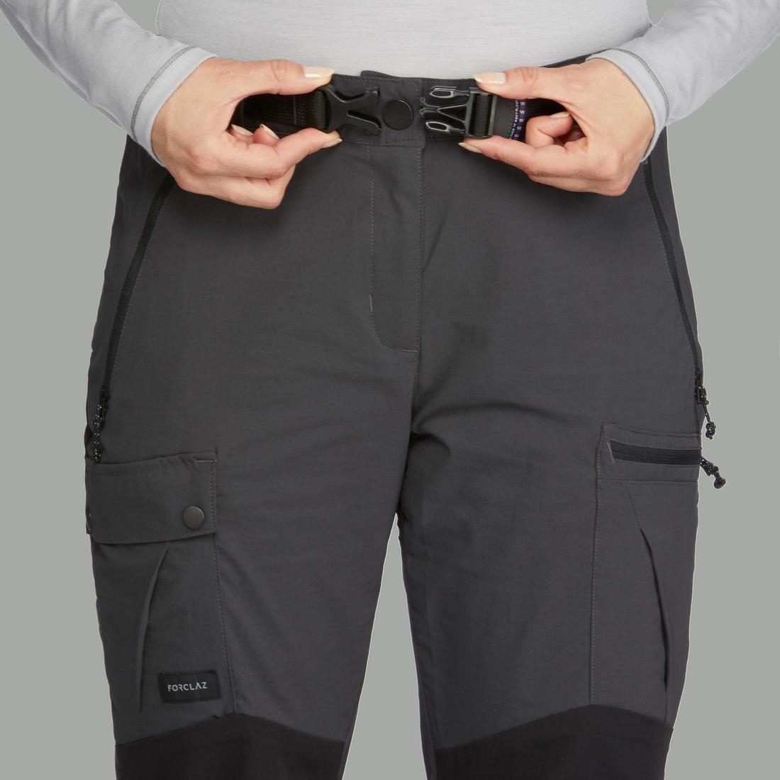 Womans Mountain Trekking Trousers - Trek 500, Grey, , large image number 4