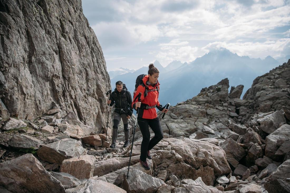 Women Mountain Hiking Trousers - MH500, Black, No Color, large image number 7