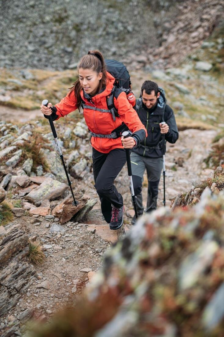 Women Mountain Hiking Trousers - MH500, Black, No Color, large image number 14