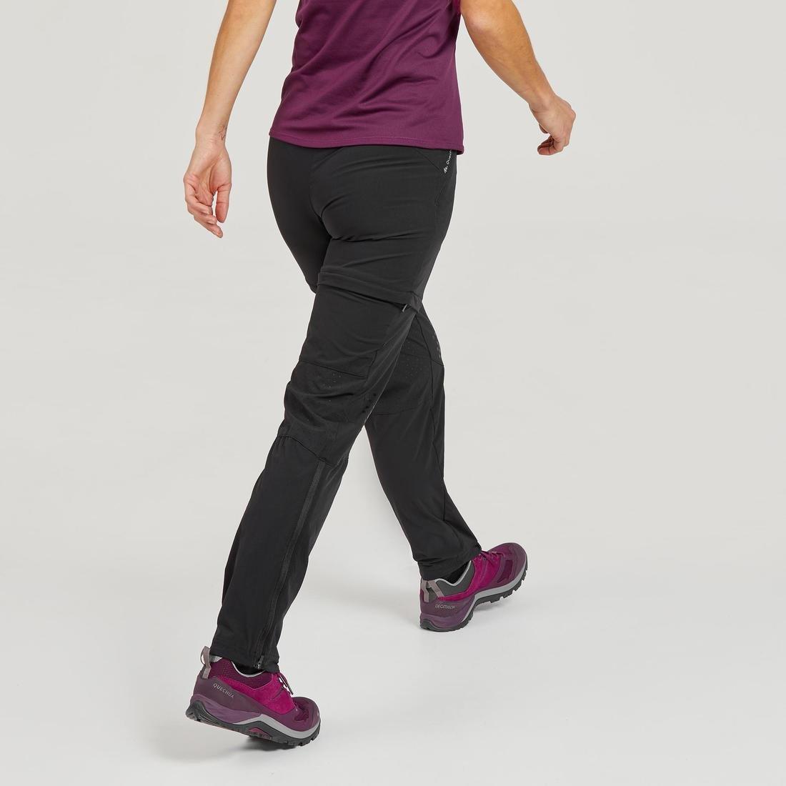 Women's Convertible Hiking Trousers, Black, 5401_000, large image number 2