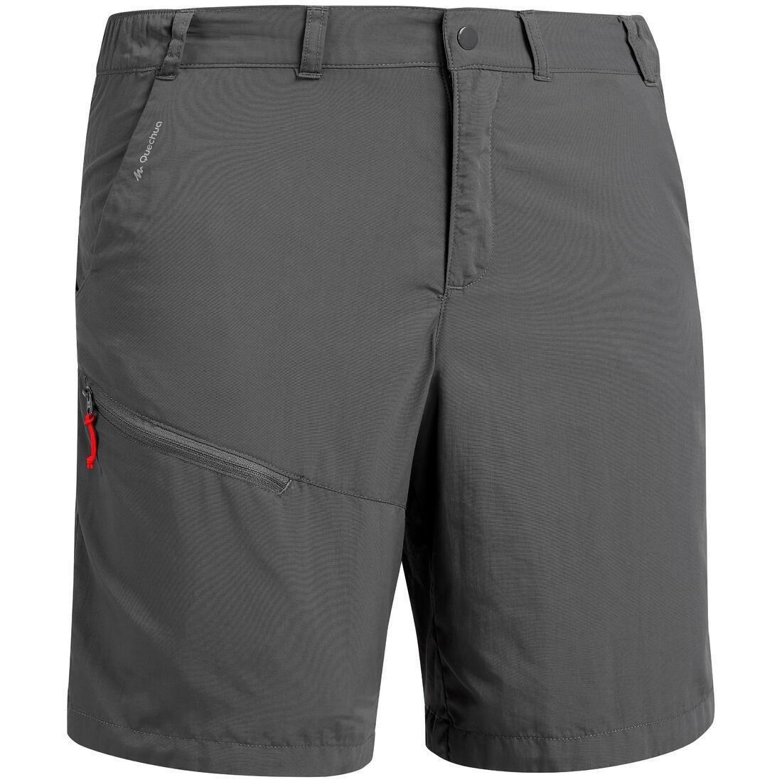 QUECHUA - 5Mens Walking Shorts, Charcoal Grey