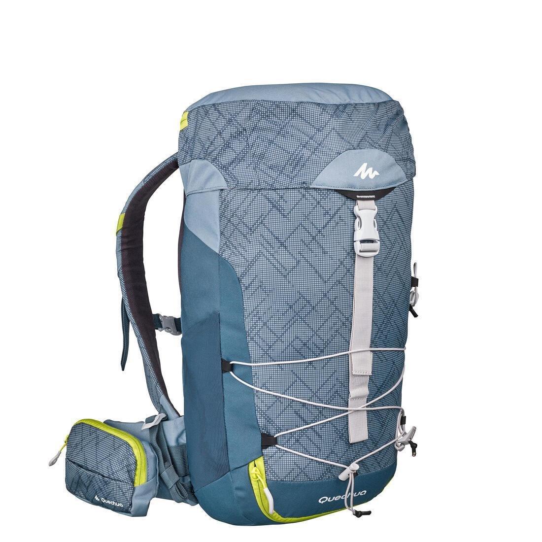 Mh100 Mountain Hiking Backpack, Grey, No Color, large image number 0