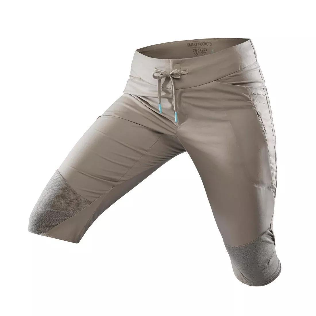Women Walking Cropped Trousers, Beige, , large image number 1