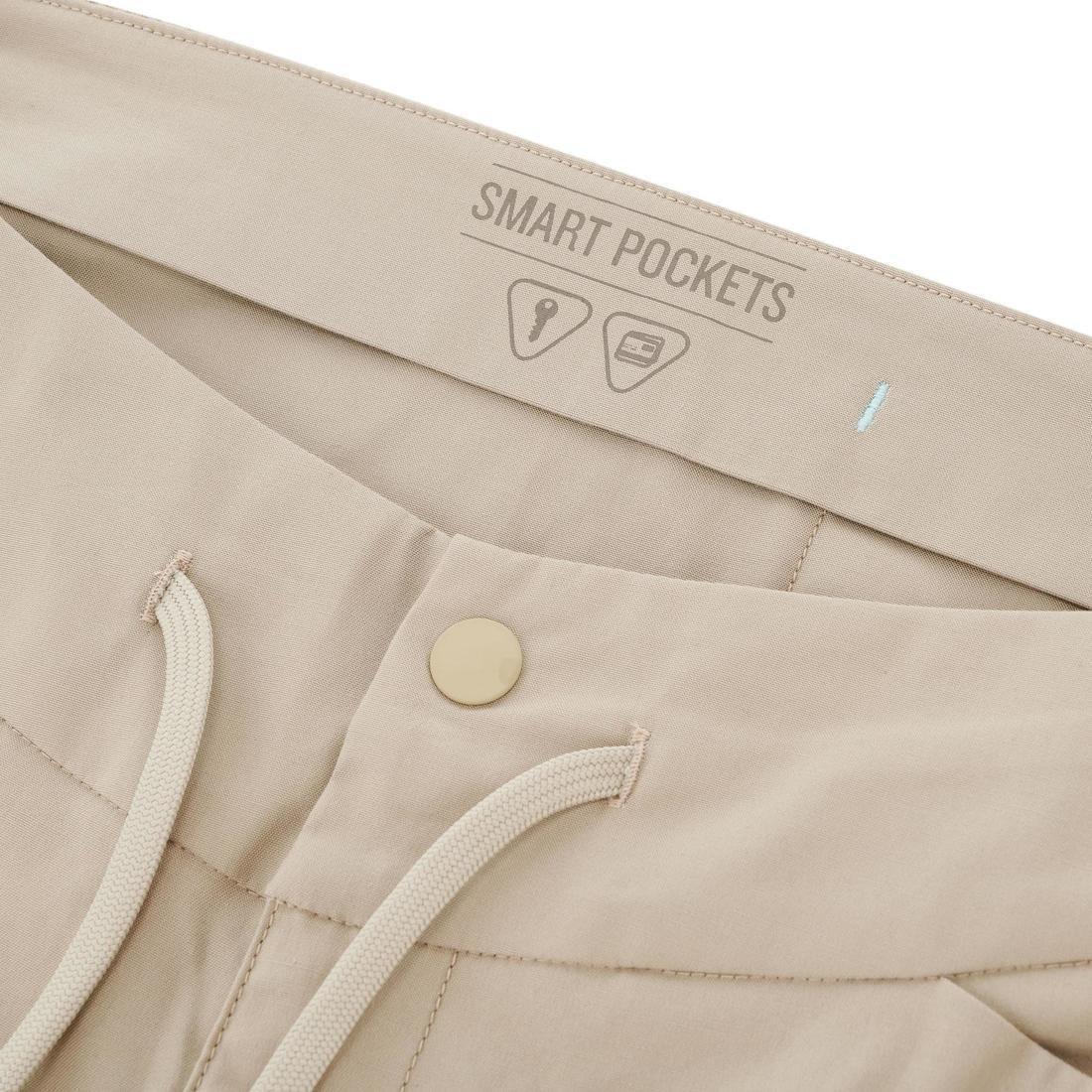 Women Walking Cropped Trousers, Beige, , large image number 4