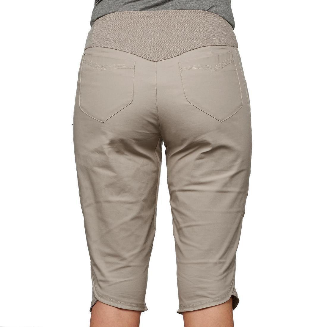 Women Walking Cropped Trousers, Beige, , large image number 11