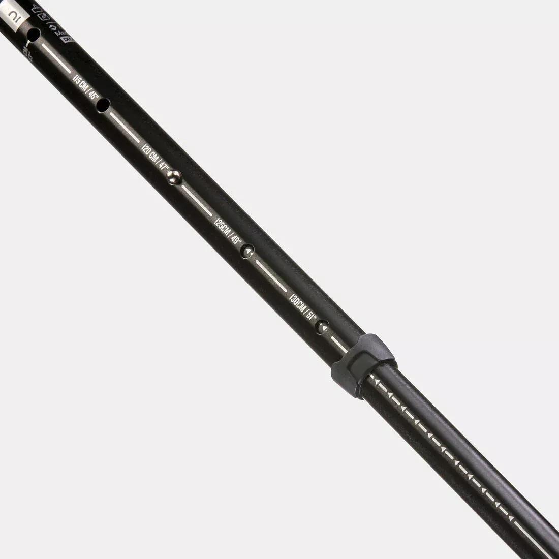 FORCLAZ - Easy Adjust Country Walking Pole A200, Black