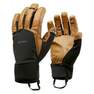 FORCLAZ - Adult Waterproof Leather Gloves, Brown