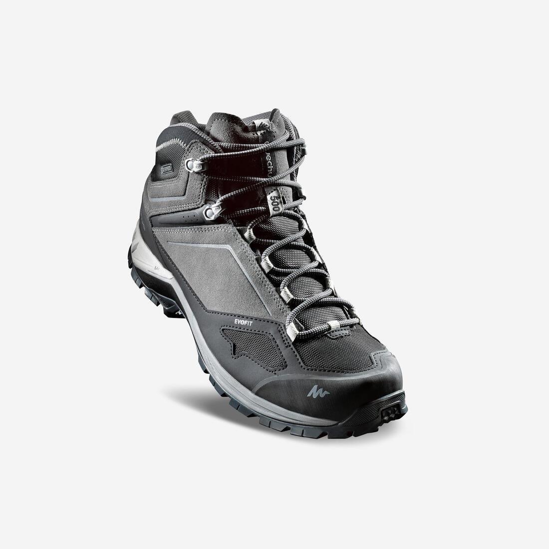Mens Waterproof Mountain Hiking Shoes - Mh500 Mid, Grey, , large image number 0