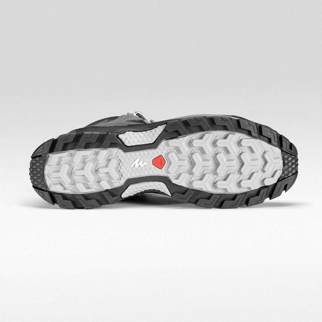 Mens Waterproof Mountain Hiking Shoes - Mh500 Mid, Grey, , large image number 2
