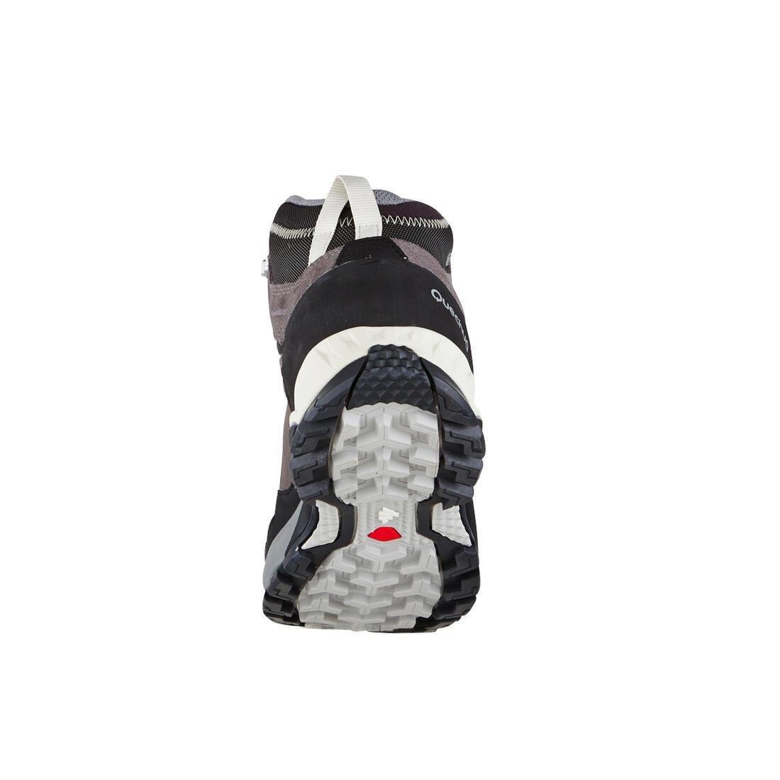 Mens Waterproof Mountain Hiking Shoes - Mh500 Mid, Grey, , large image number 12