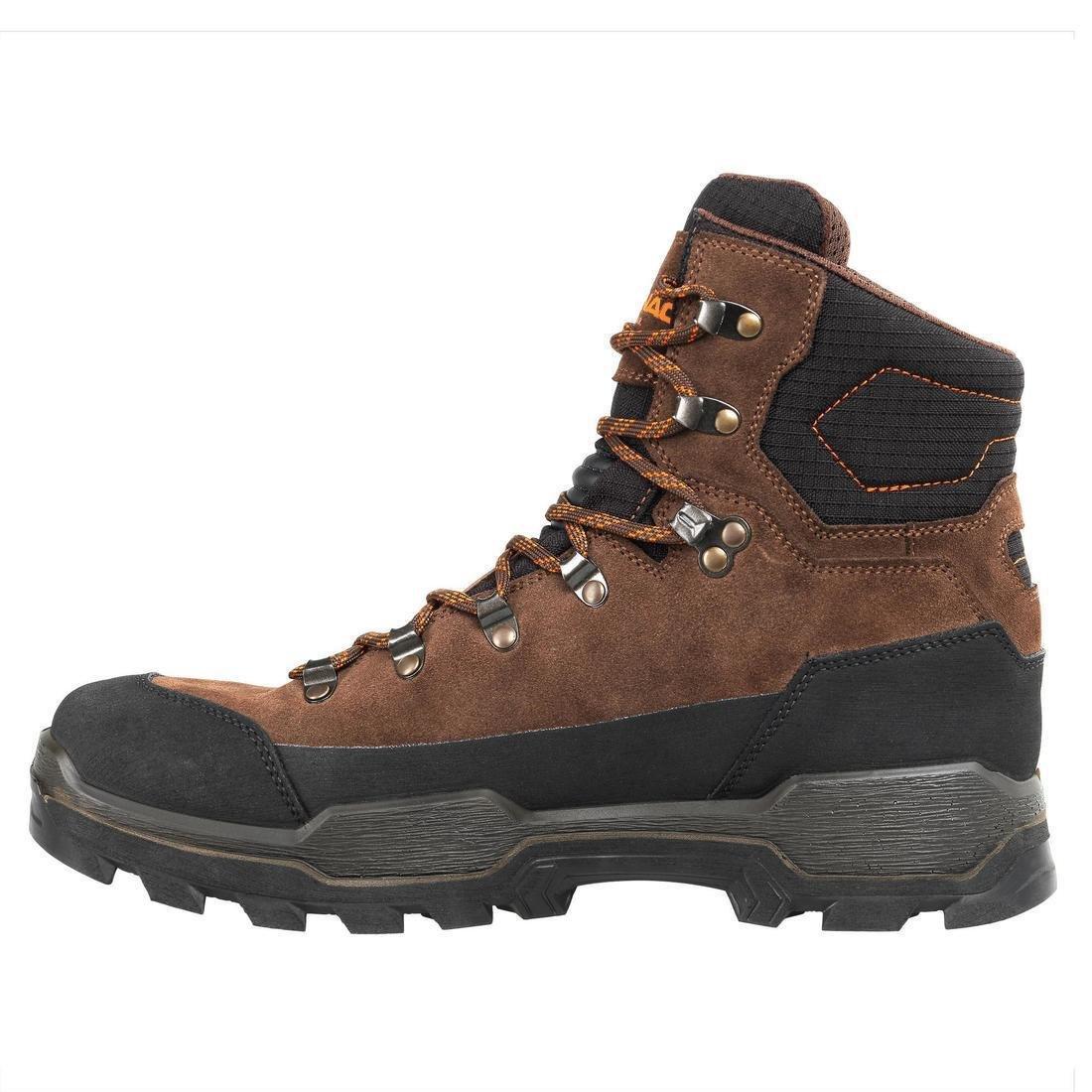 WATERPROOF ROBUST HUNTING BOOTS CROSSHUNT 500 - BROWN, , large image number 2