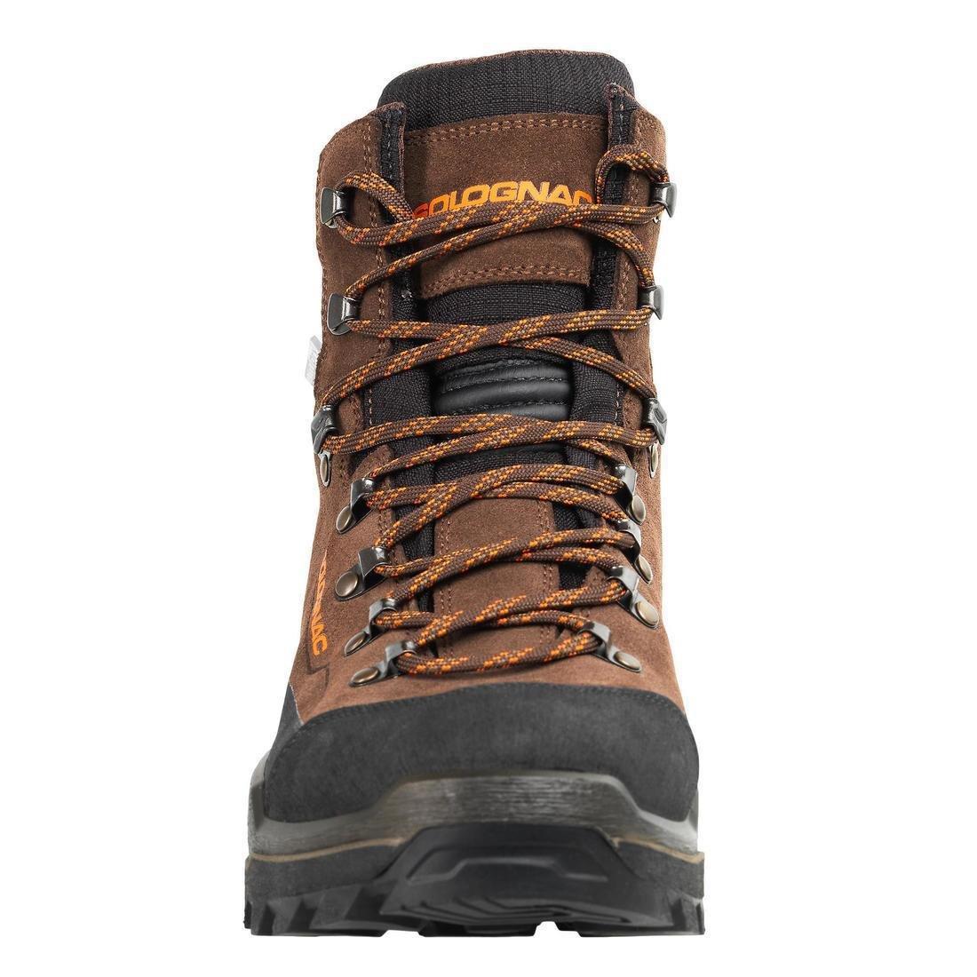 WATERPROOF ROBUST HUNTING BOOTS CROSSHUNT 500 - BROWN, , large image number 5