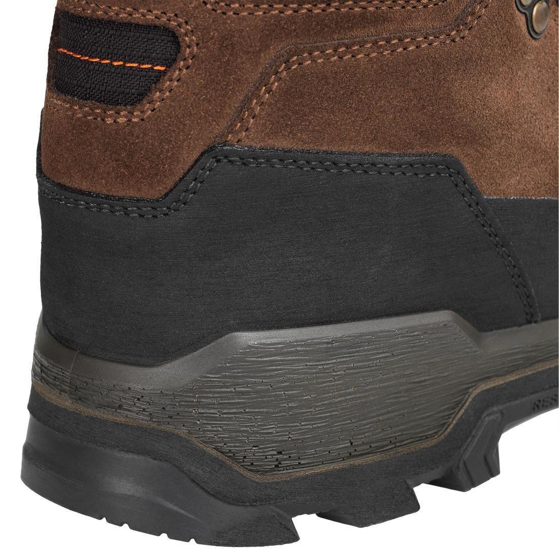 WATERPROOF ROBUST HUNTING BOOTS CROSSHUNT 500 - BROWN, , large image number 12