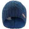 WEDZE - Kids Cable-Knit Ski Hat, Deep Navy Blue