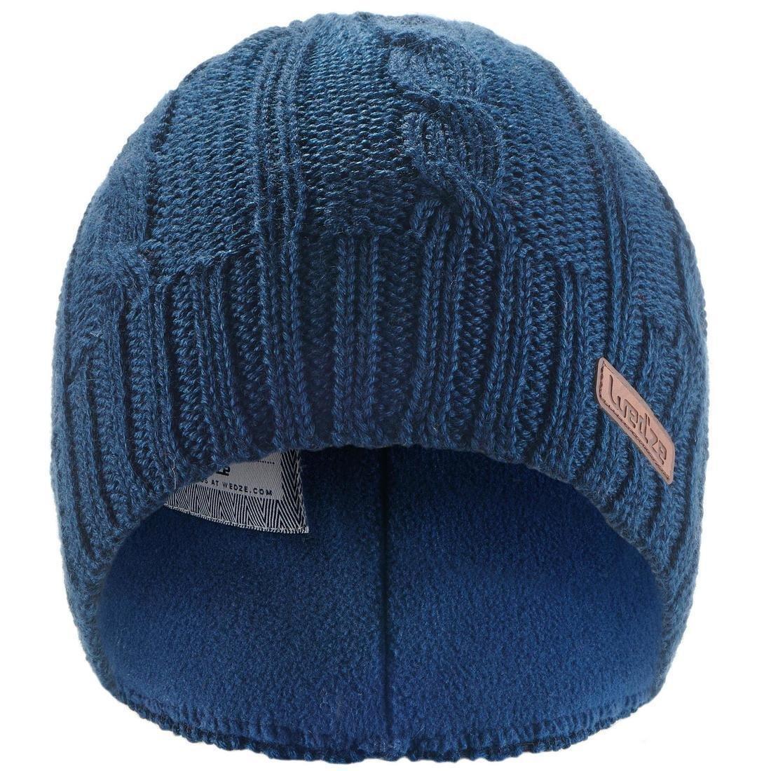 Kids Cable-Knit Ski Hat, Deep Navy Blue, No Color, large image number 3