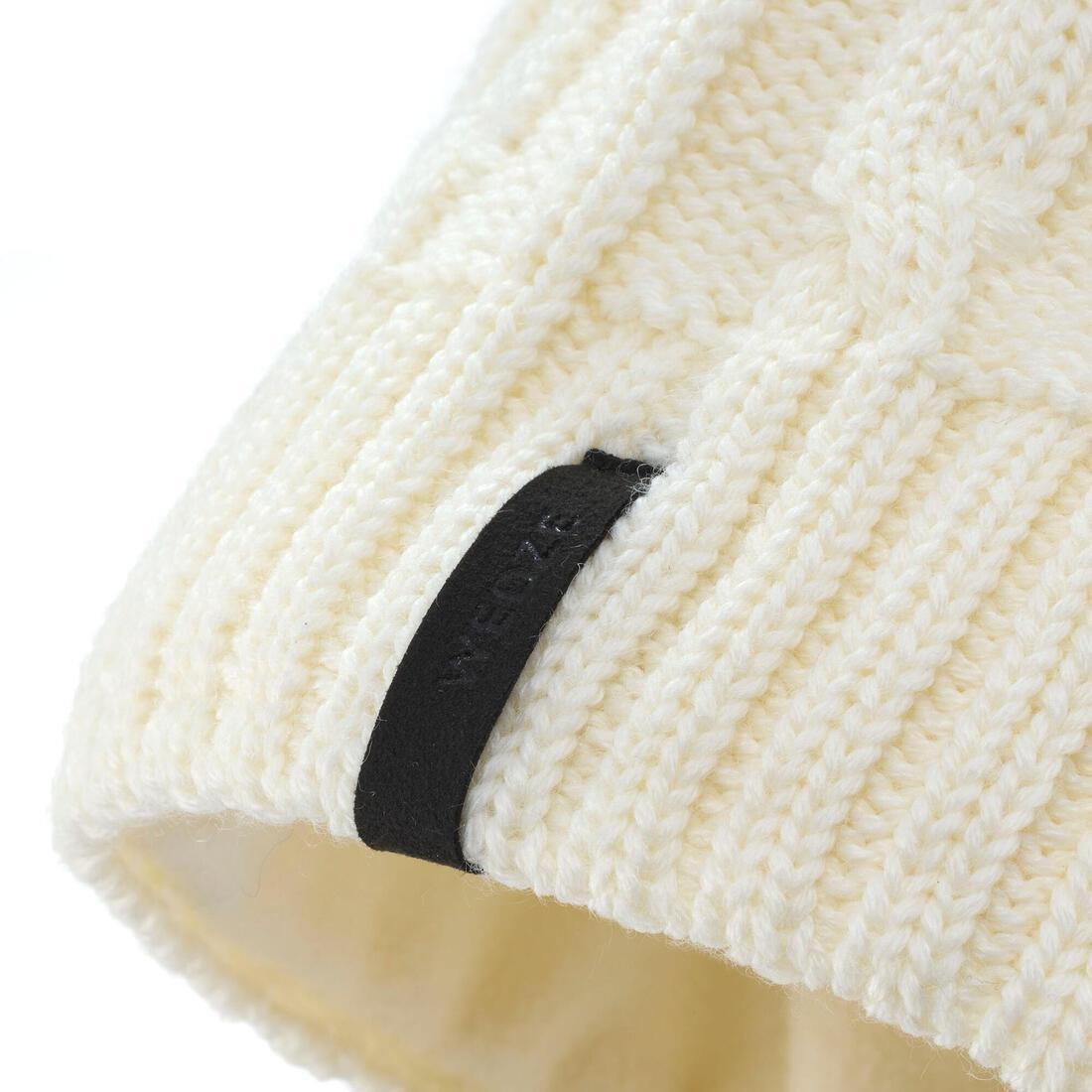 Kids Cable-Knit Ski Hat, Deep Navy Blue, No Color, large image number 4
