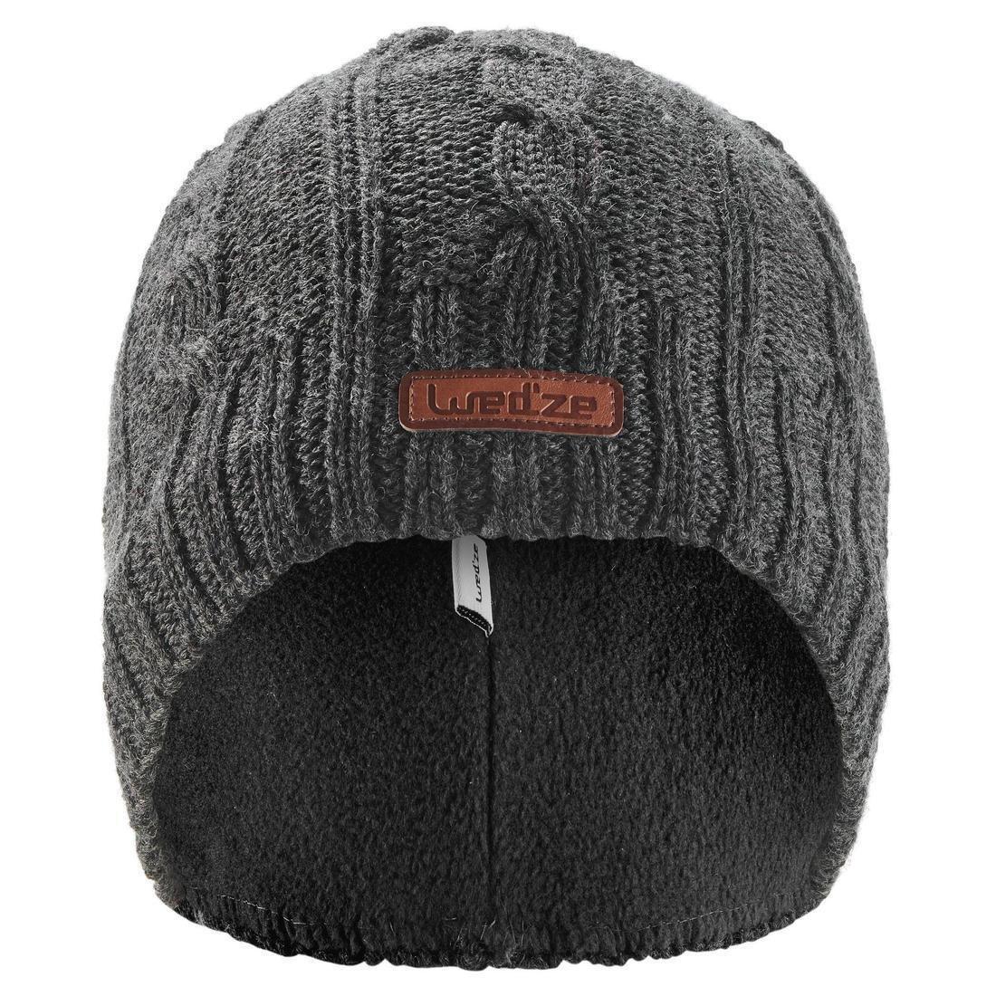 Cable Stitch Adult Ski Hat Plum, Grey, No Color, large image number 3
