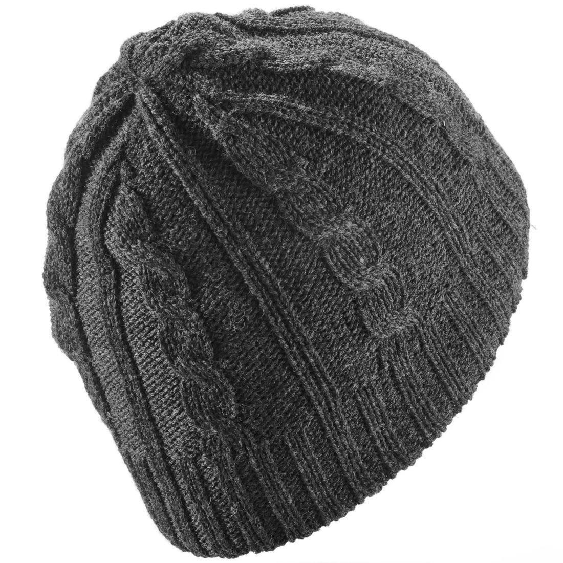 Cable Stitch Adult Ski Hat Plum, Grey, No Color, large image number 5