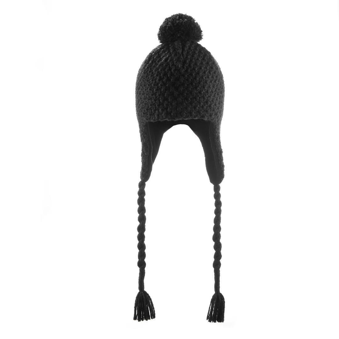 Unisex Timeless Peruvian Ski Hat, Black, No Color, large image number 3