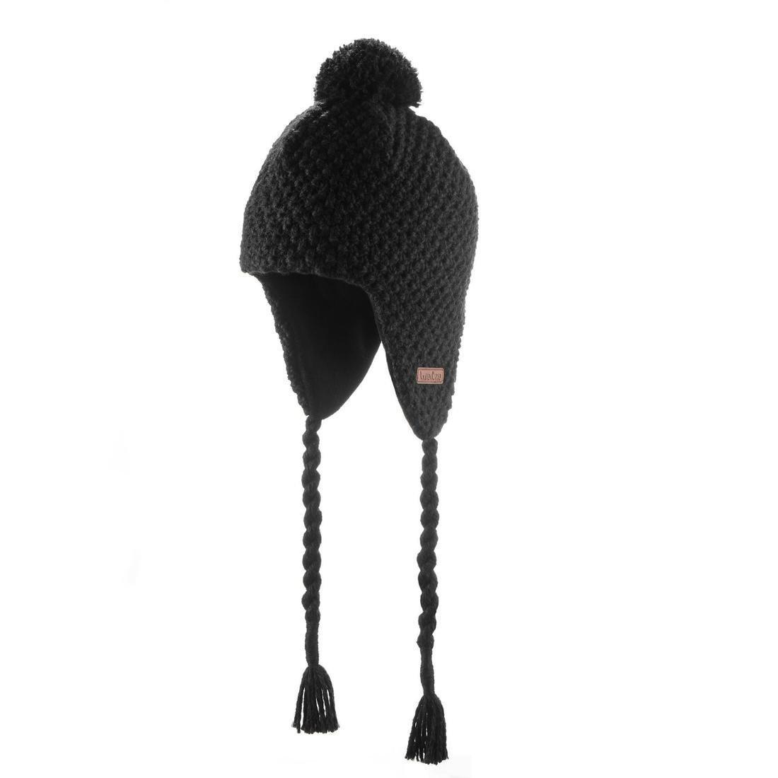 Unisex Timeless Peruvian Ski Hat, Black, No Color, large image number 4